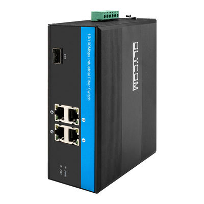 Hub Desktop Mounting 4 Port Industrial Network Switch 10 / 100Mbps