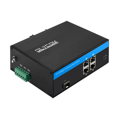 4 منفذ محور تحويل الشبكة الصناعية 10/100Mbps Ethernet السريع غير المدار CE FCC