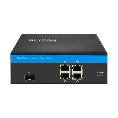 Hub Desktop Mounting 4 Port Industrial Network Switch 10 / 100Mbps