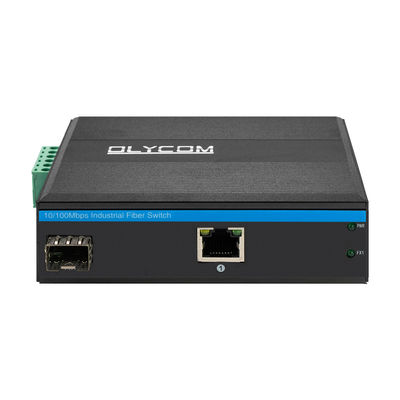 محول وسائل الإعلام الصناعية إيثرنت SFP الألياف 10/100Mbps غير مدير القضية القاسية