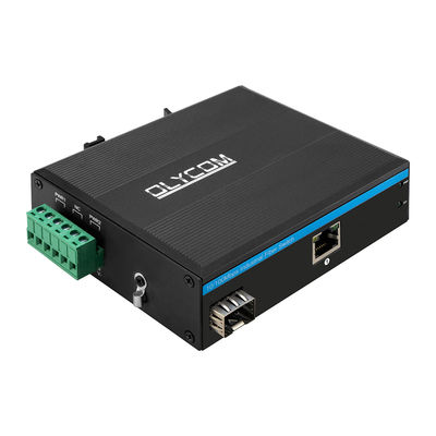 محول وسائل الإعلام الصناعية إيثرنت SFP الألياف 10/100Mbps غير مدير القضية القاسية