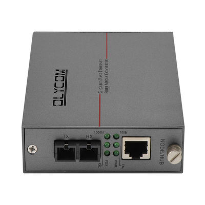 محول الوسائط الألياف النمطية الموحد جيجابيت إيثيرنث DC5V 2U الهيكل مثبت غير مدير CE