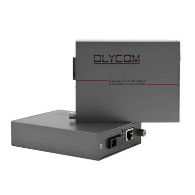 محول الوسائط الألياف النمطية الواحد 1.25G Ethernet WDM Optical Unmanaged 30W PoE