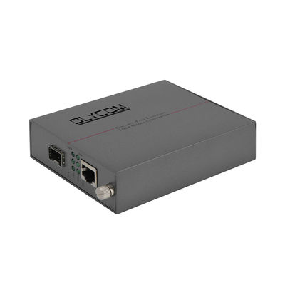تحويل وسائل الإعلام غير المدار من الألياف الضوئية غير المدارة في جيجابيت SFP Slot DC5V Rack Mounted