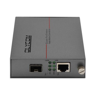 تحويل وسائل الإعلام غير المدار من الألياف الضوئية غير المدارة في جيجابيت SFP Slot DC5V Rack Mounted