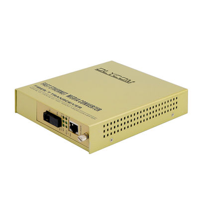 محول وسائل الإعلام WDM 10/100Mbps رف جبل ألياف النحاس الموسع غير المدار CE
