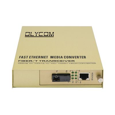 محول وسائل الإعلام WDM 10/100Mbps رف جبل ألياف النحاس الموسع غير المدار CE