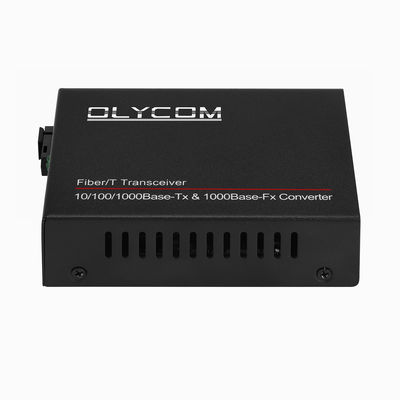 محول الوسائط في الوضع الواحد جيجابيت PoE غير مدير DC48V 1310/1550nm 20KM SC Fiber
