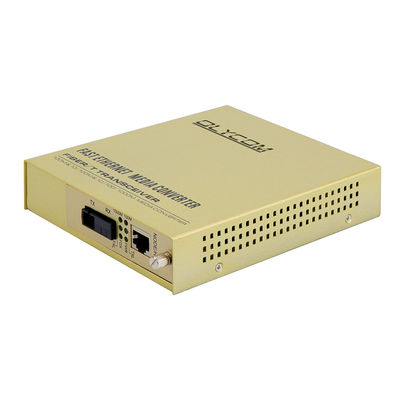 محول وسائل الإعلام الألياف الإثنترية ذات النواة الواحدة غير المدار WDM 1310/1550nm 220V AC Input