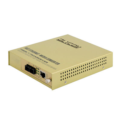 10/100Mbps محول الوسائط الألياف ميجابيت إيثيرنث غير مدير مزدوج الألياف 220 فولت مدخل AC