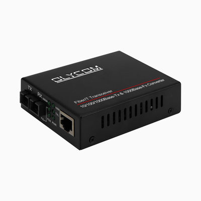 محول الوسائط PoE جيجابيت 15.4W 30W غير مدير PoE النشط مزدوج SM MM Fiber CE