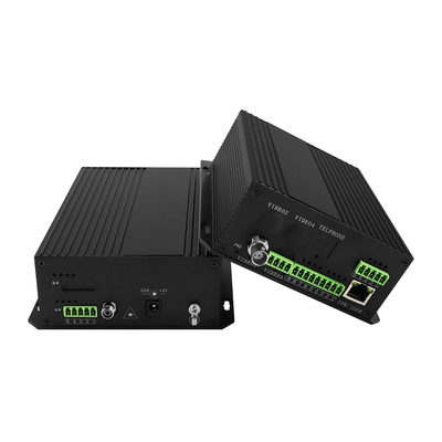 بادي داتا جاف الاتصال الفيديو التناظري محول الألياف RS232 RS485 رف مثبت DC12V