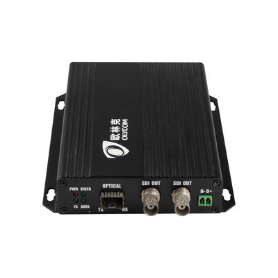 3G-SDI مصاعد الألياف الضوئية مع RS485 البيانات المحلية Loopout 1 SDI في 2 SDI خارج CE