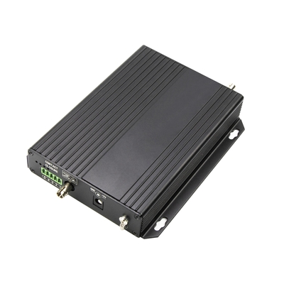 بيانات الفيديو التناظرية البيديو RS232/RS422 10/100M إثنترون عبر محول الألياف DC5V