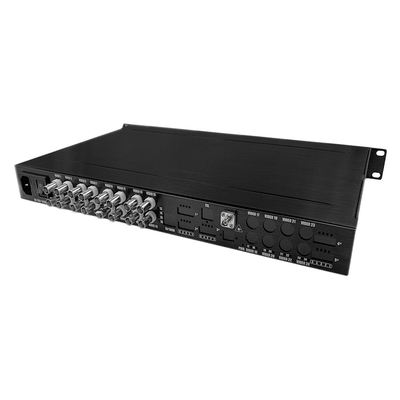 16 منفذ AHD CVI TVI CVBS فيديو إلى محول الألياف HD 1080P مراقبة كاميرات مراقبة AC220V