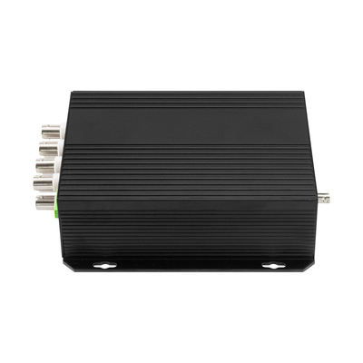 8 منفذات فيديو CCTV صوت إثنتر الاتصال الجاف محول الوسائط الألياف Bidi D5V2A