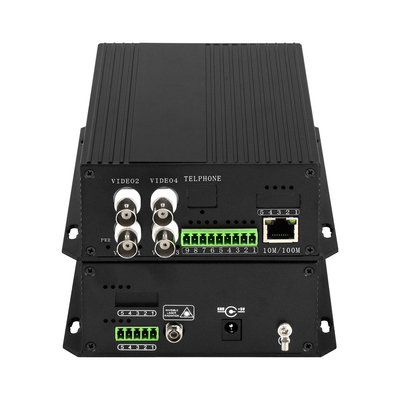 4 قنوات CCTV الفيديو التناظري إلى محول الألياف الضوئية NTSC/PAL/SECAM متوافق