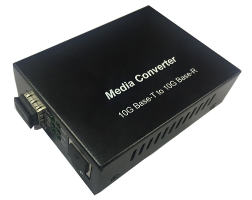 1000M 2.5G 5G 10G RJ45 SFP + محول الوسائط 12VDC سرعة الاستشعار التلقائي غير منظم